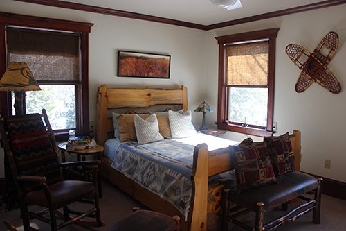 The Sioux Suite — a soft romantic bedroom in the main house